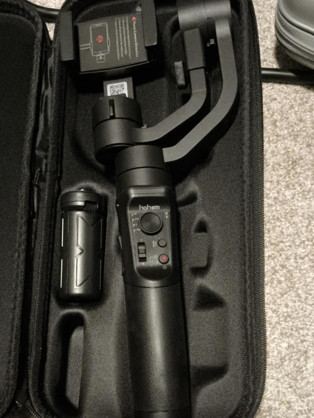 Hohem Black 3-Axis Handheld Gimbal Stabilizer for Cameras